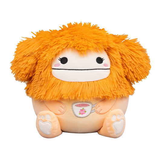 Squishmallows Classic | 8" Shasta the Peach Bigfoot Holding Teacup | Jazwares