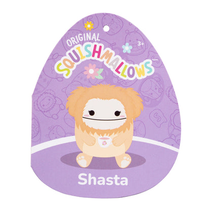 Squishmallows Classic | 8" Shasta the Peach Bigfoot Holding Teacup | Jazwares