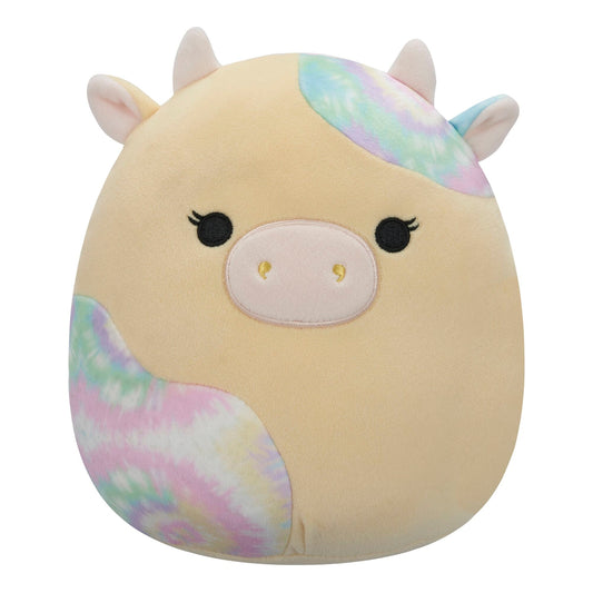 Squishmallows Recommended | 12" Rina the Yellow Cow with Tie Dye Spots | Jazwares