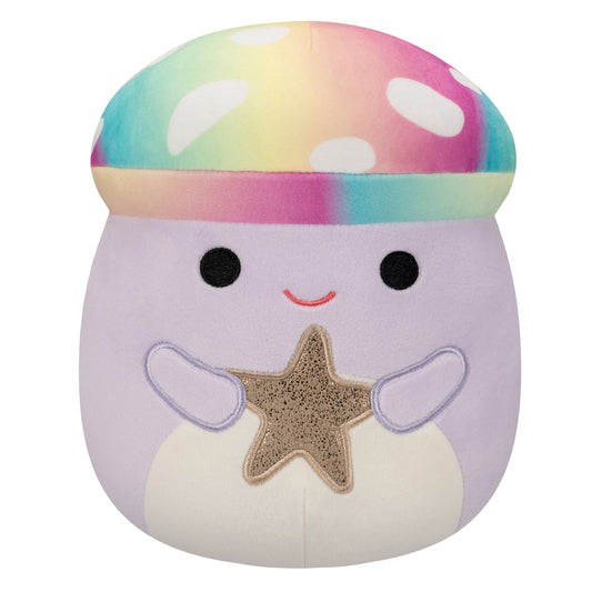 Squishmallows Top Pick | 8" Mahdi the Tie-Dye Mushroom Holding Star | Jazwares