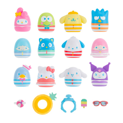 Squishmallows Best Seller | Squish-a-longs Hello Kitty and Friends Pool Party 12-Pack | Jazwares