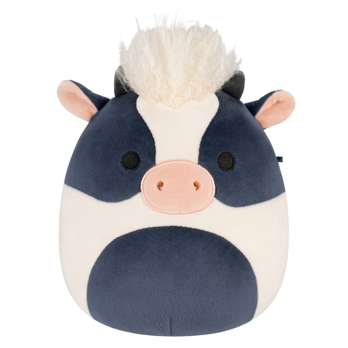 Squishmallows Everyday | 8" Dill the Black and White Cow with Shaggy Hair | Jazwares