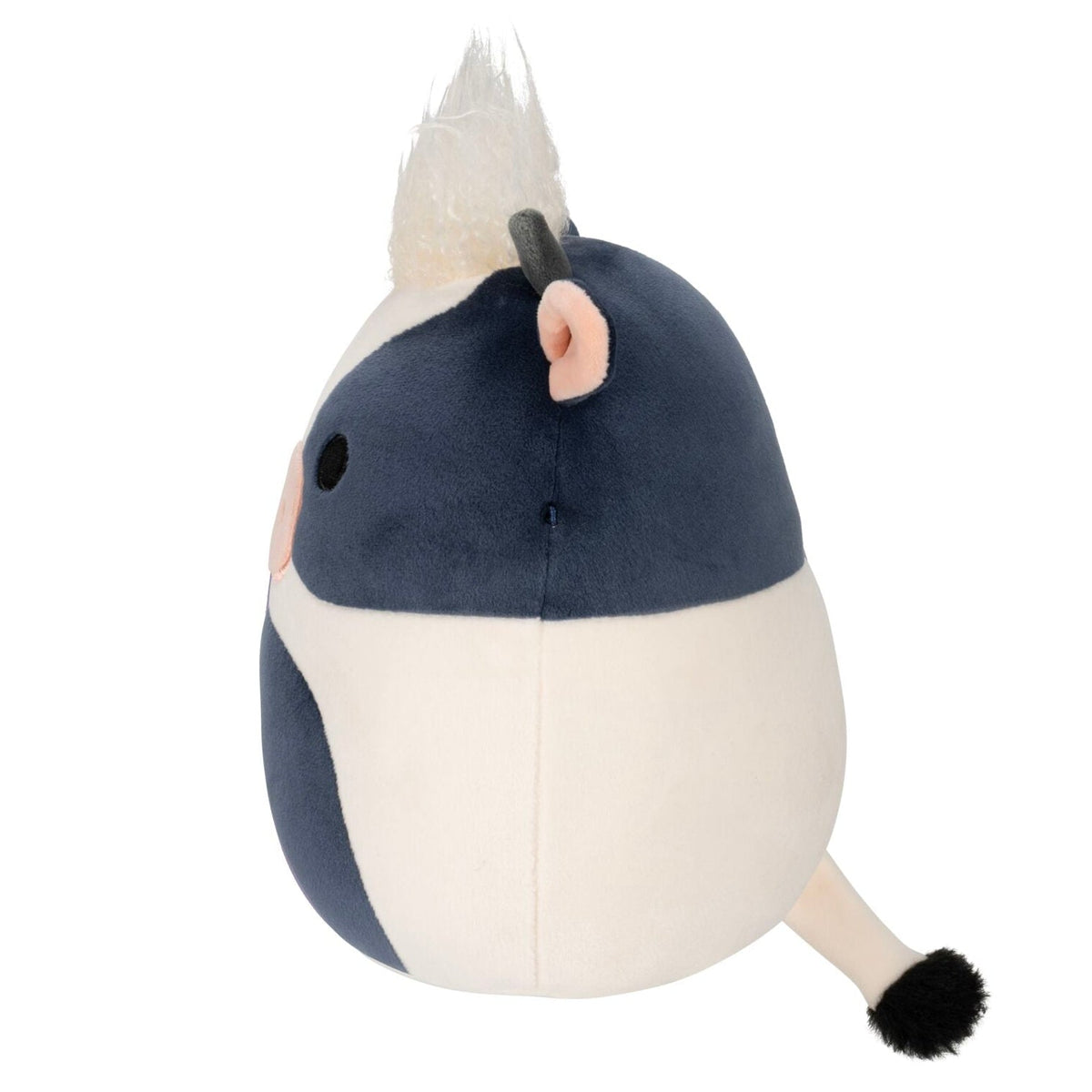 Squishmallows Everyday | 8" Dill the Black and White Cow with Shaggy Hair | Jazwares