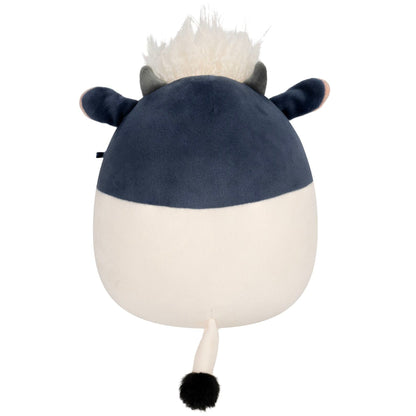 Squishmallows Everyday | 8" Dill the Black and White Cow with Shaggy Hair | Jazwares
