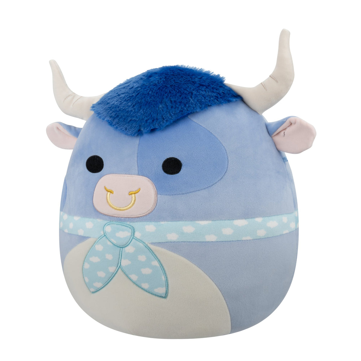 Squishmallows Hot Sale | 12" Bermayeh the Blue Bull with Ascot | Jazwares