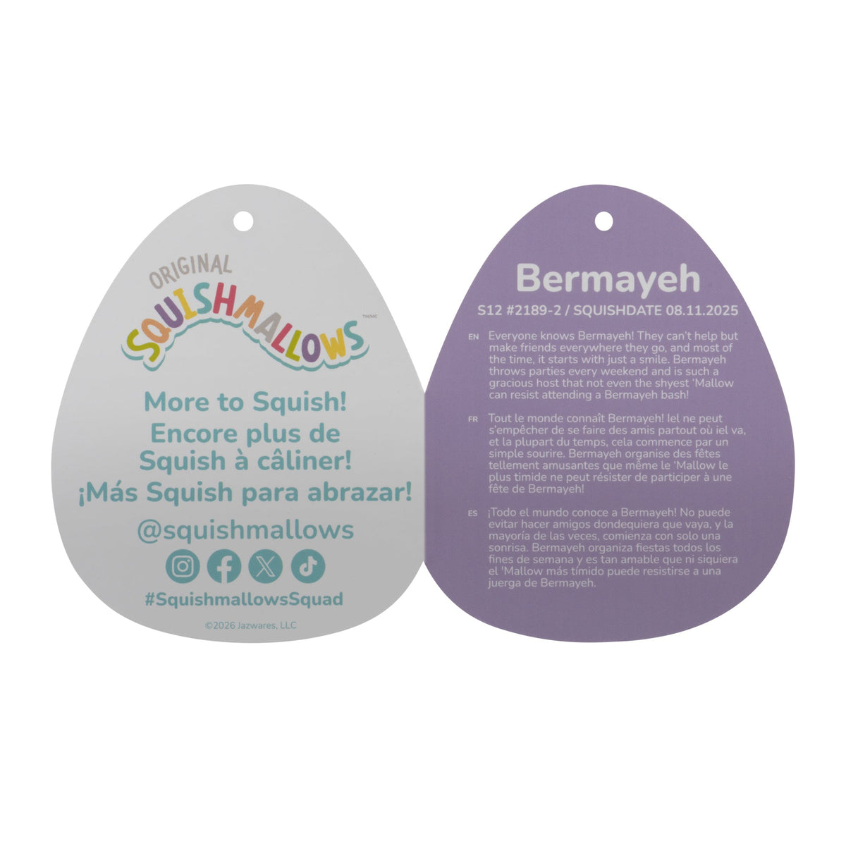 Squishmallows Hot Sale | 12" Bermayeh the Blue Bull with Ascot | Jazwares