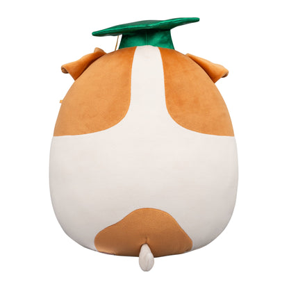 Squishmallows Exclusive | 12" Brenden the Jack Russell Terrier with Green Graduation | Jazwares