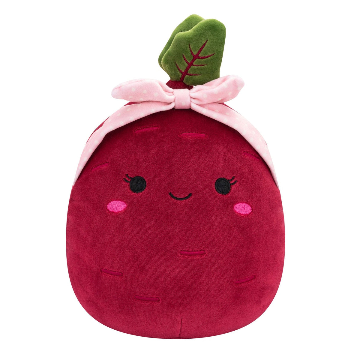 Squishmallows Top Pick | Claudia the Purple Beet with Pink Headband| Jazwares