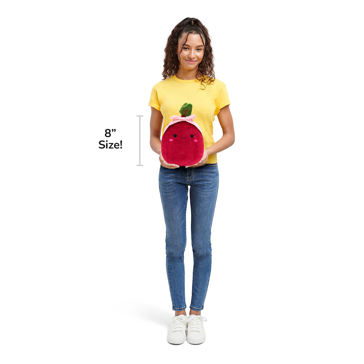 Squishmallows Top Pick | Claudia the Purple Beet with Pink Headband| Jazwares