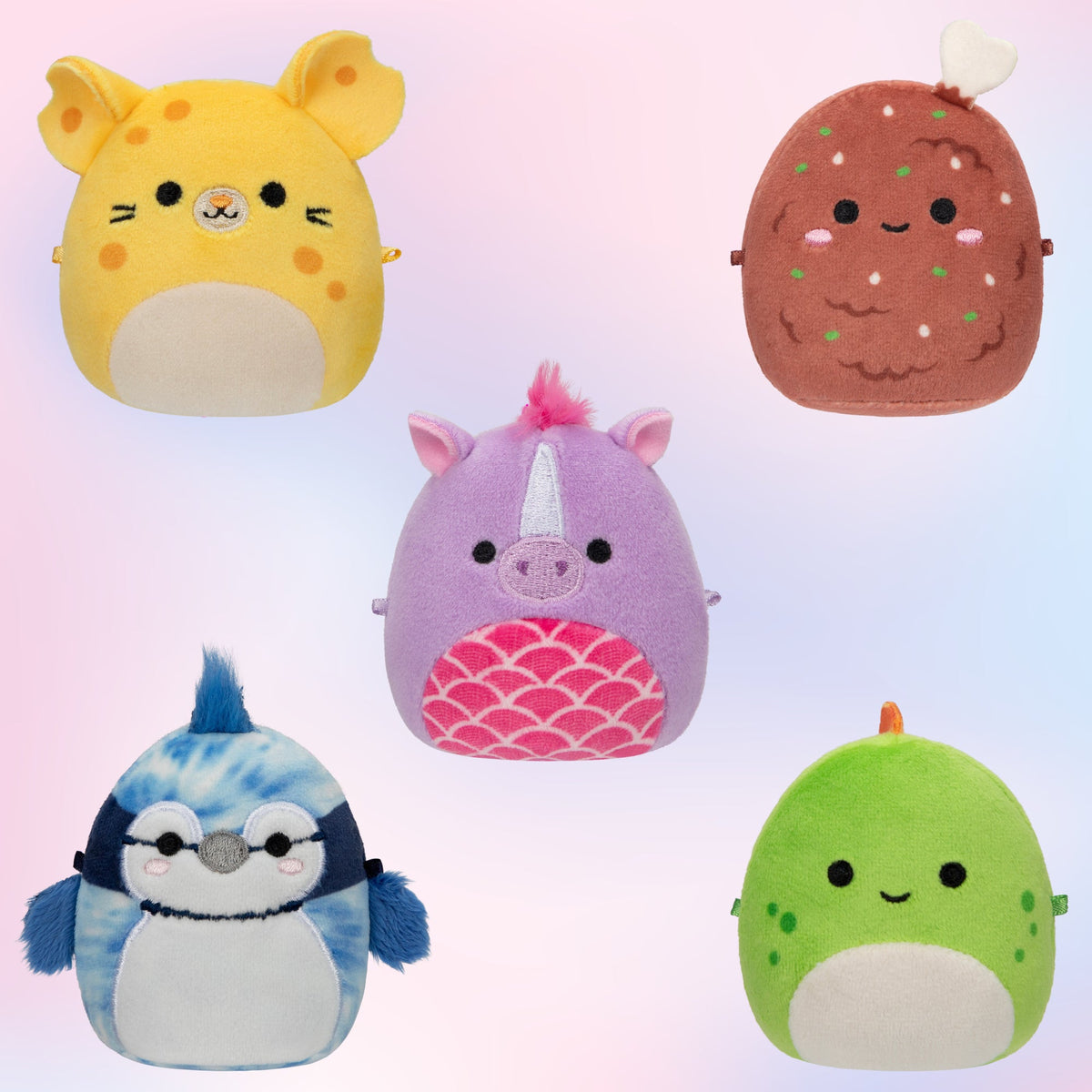 Squishmallows Premium | Micromallows 5-Pack | Jazwares