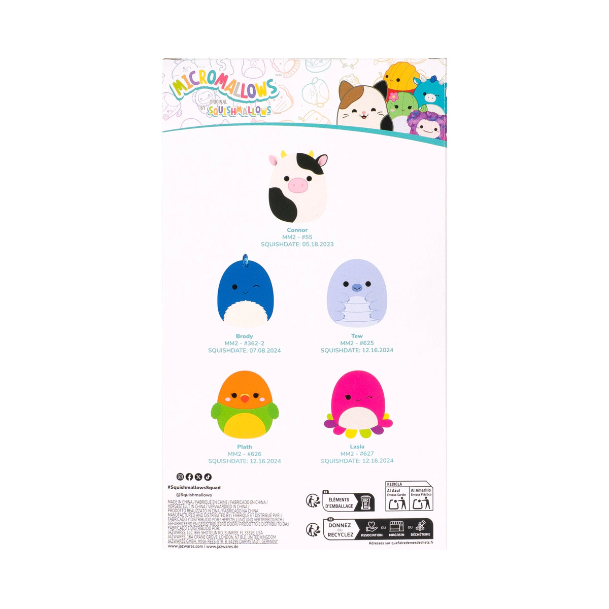 Squishmallows Essential | Micromallows 5-Pack | Jazwares