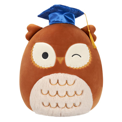 Squishmallows Discount | 12" Arella the Brown Owl in Graduation Cap | Jazwares