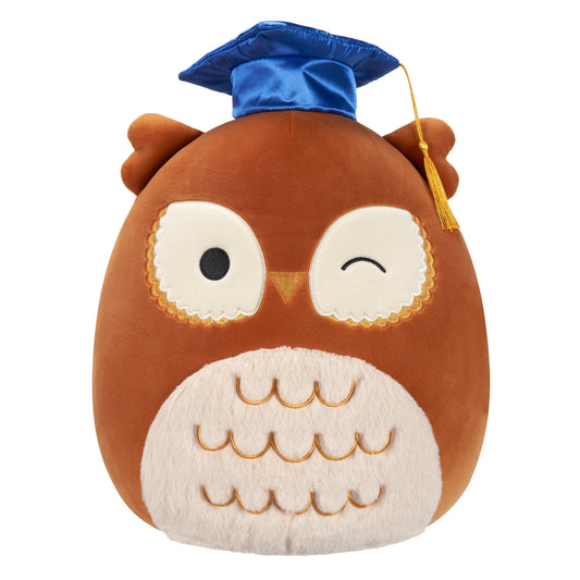 Squishmallows Discount | 12" Arella the Brown Owl in Graduation Cap | Jazwares