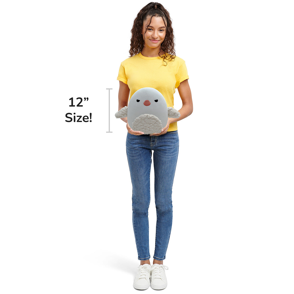 Squishmallows Featured | 12" Select Series Gander the Flocked Angry Goose | Jazwares
