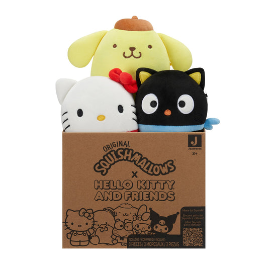 Squishmallows Top Pick | Hello Kitty and Friends 5" Mystery 3-Pack | Jazwares