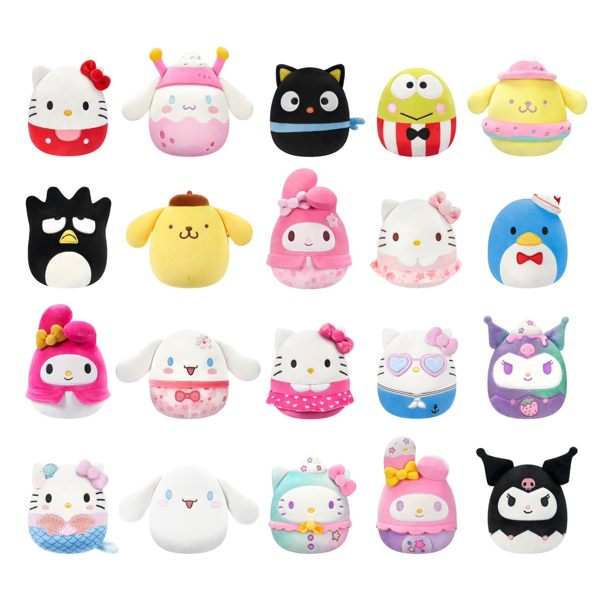 Squishmallows Top Pick | Hello Kitty and Friends 5" Mystery 3-Pack | Jazwares