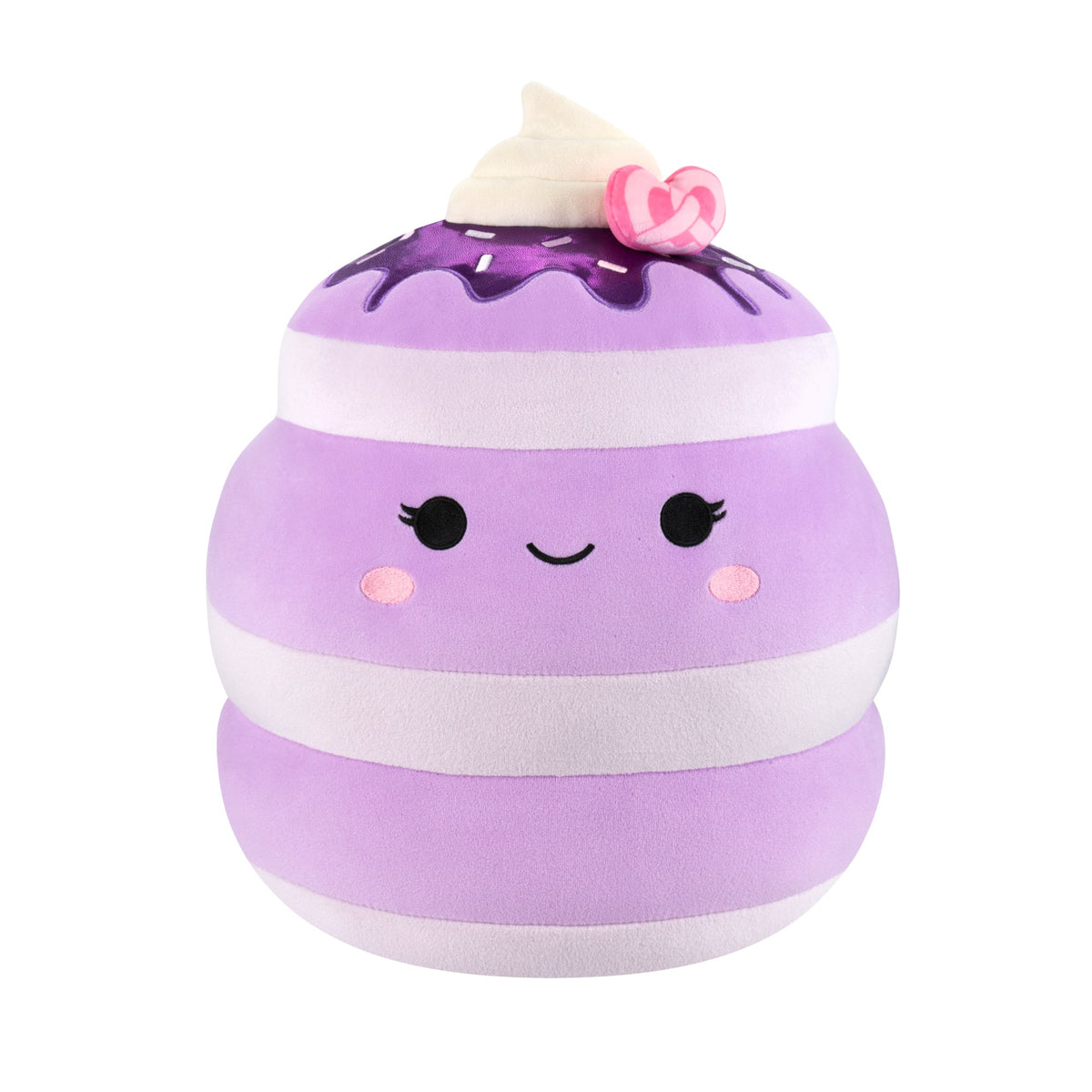Squishmallows Signature | 12" Una the Ube Pancakes with Pink Pretzel | Jazwares