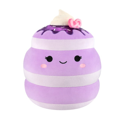 Squishmallows Signature | 12" Una the Ube Pancakes with Pink Pretzel | Jazwares