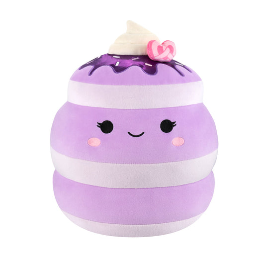 Squishmallows Signature | 12" Una the Ube Pancakes with Pink Pretzel | Jazwares
