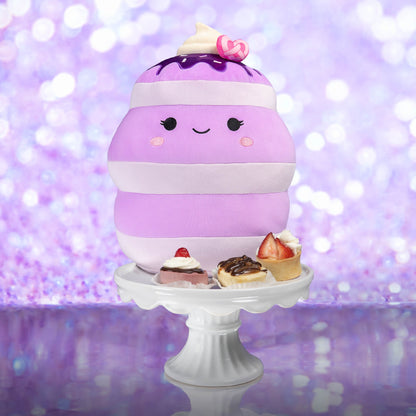 Squishmallows Signature | 12" Una the Ube Pancakes with Pink Pretzel | Jazwares