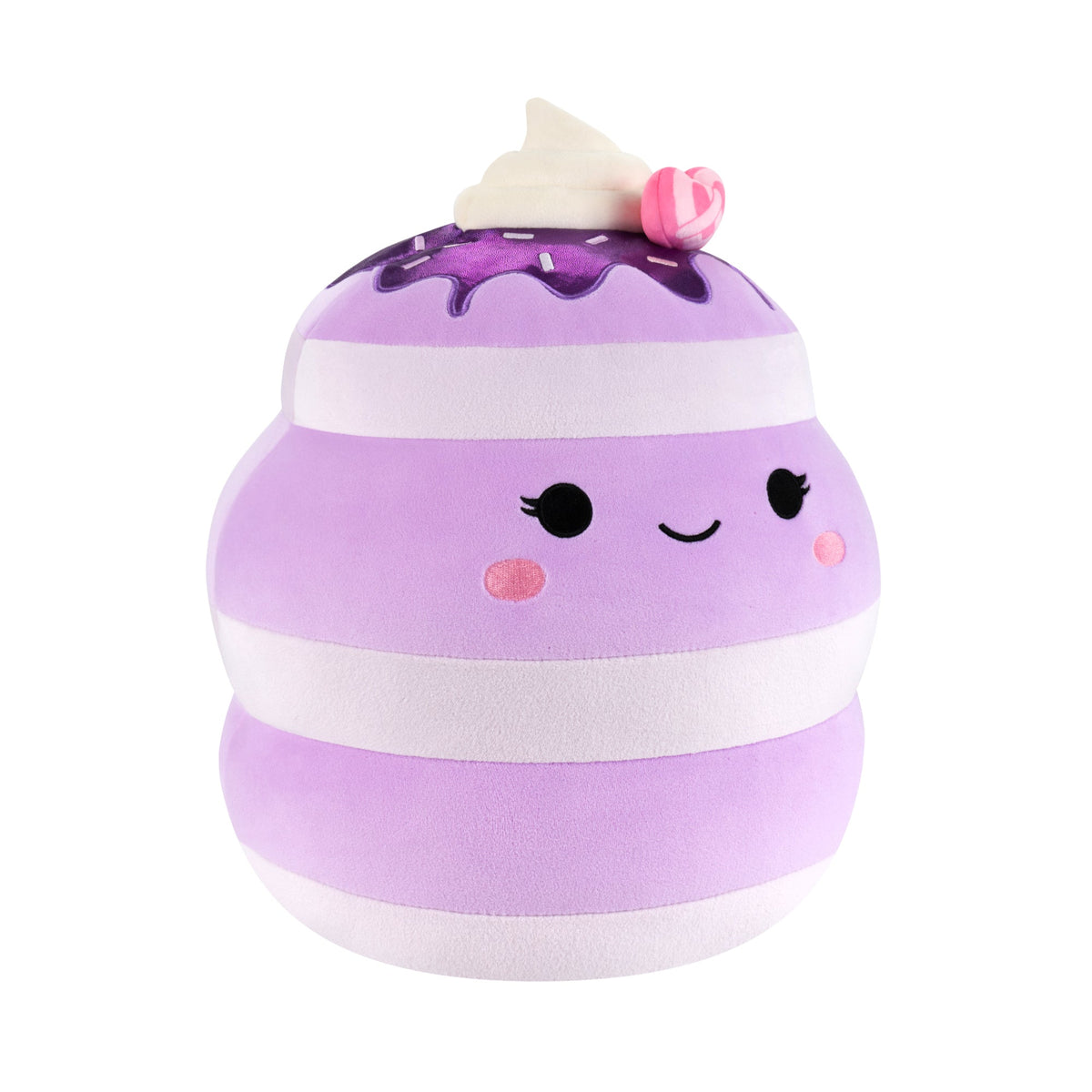 Squishmallows Signature | 12" Una the Ube Pancakes with Pink Pretzel | Jazwares