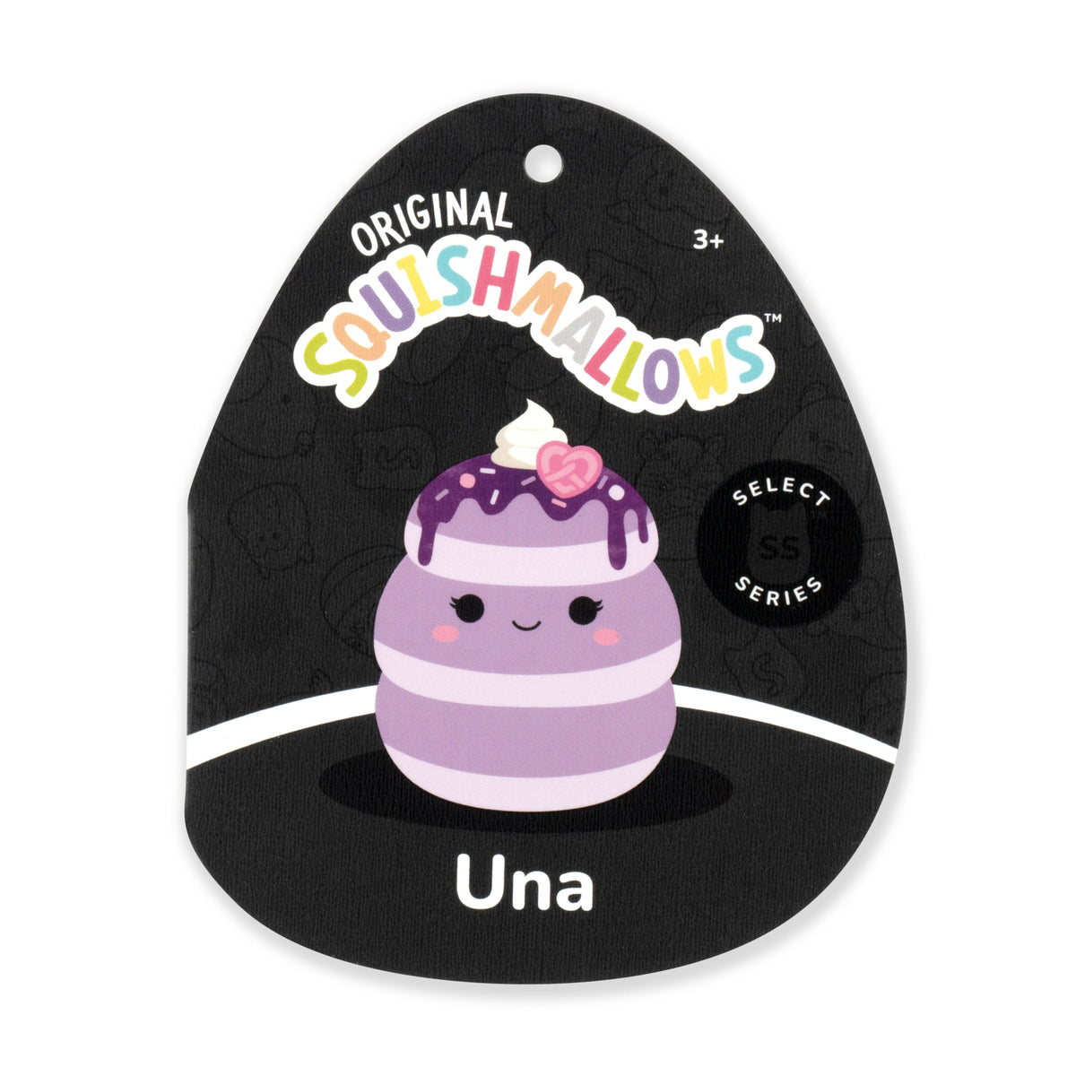 Squishmallows Signature | 12" Una the Ube Pancakes with Pink Pretzel | Jazwares