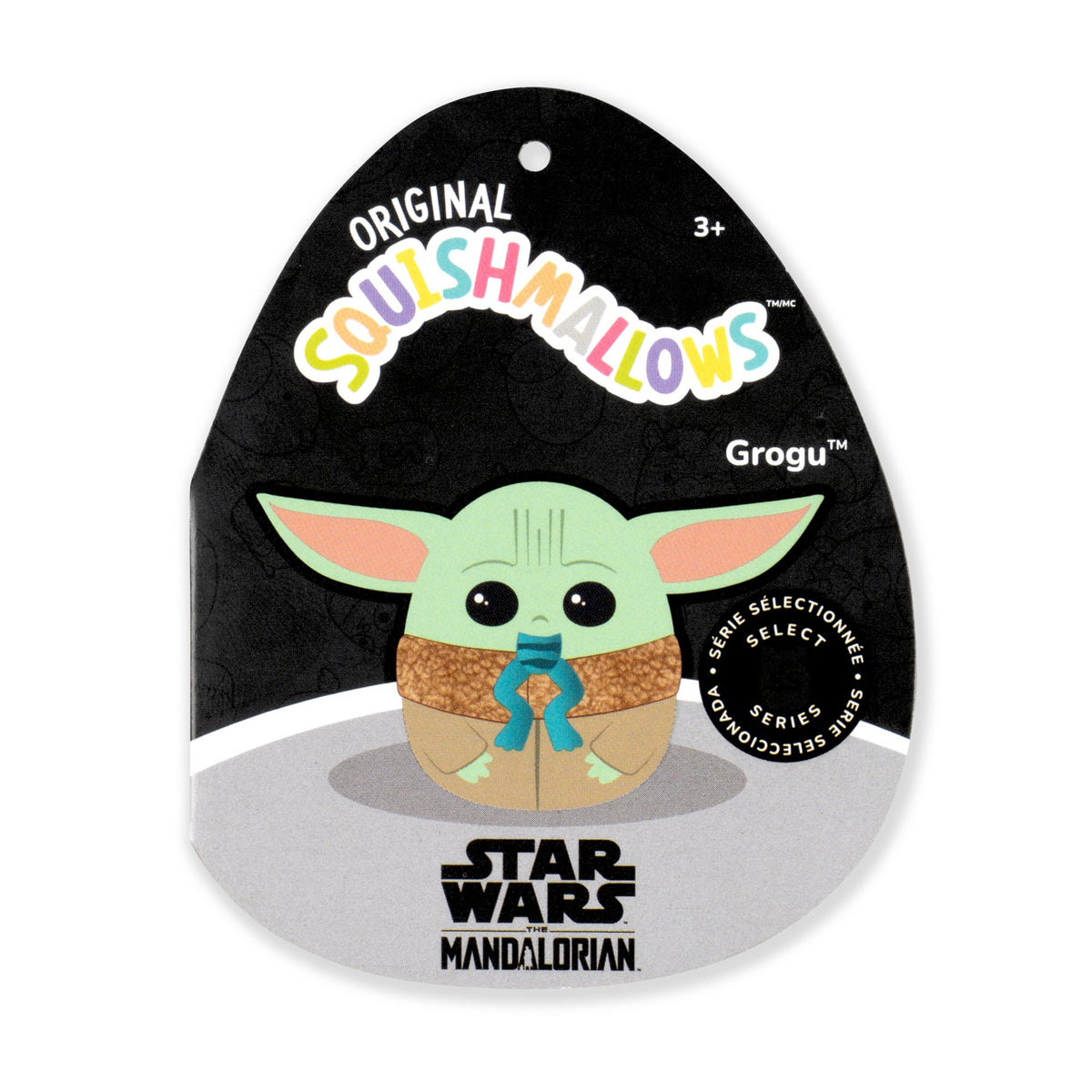 Squishmallows Signature | 8" Select Series Star Wars Grogu Eating Frog | Jazwares