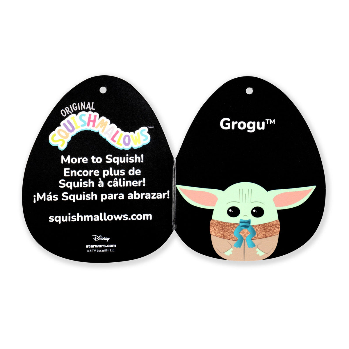 Squishmallows Signature | 8" Select Series Star Wars Grogu Eating Frog | Jazwares
