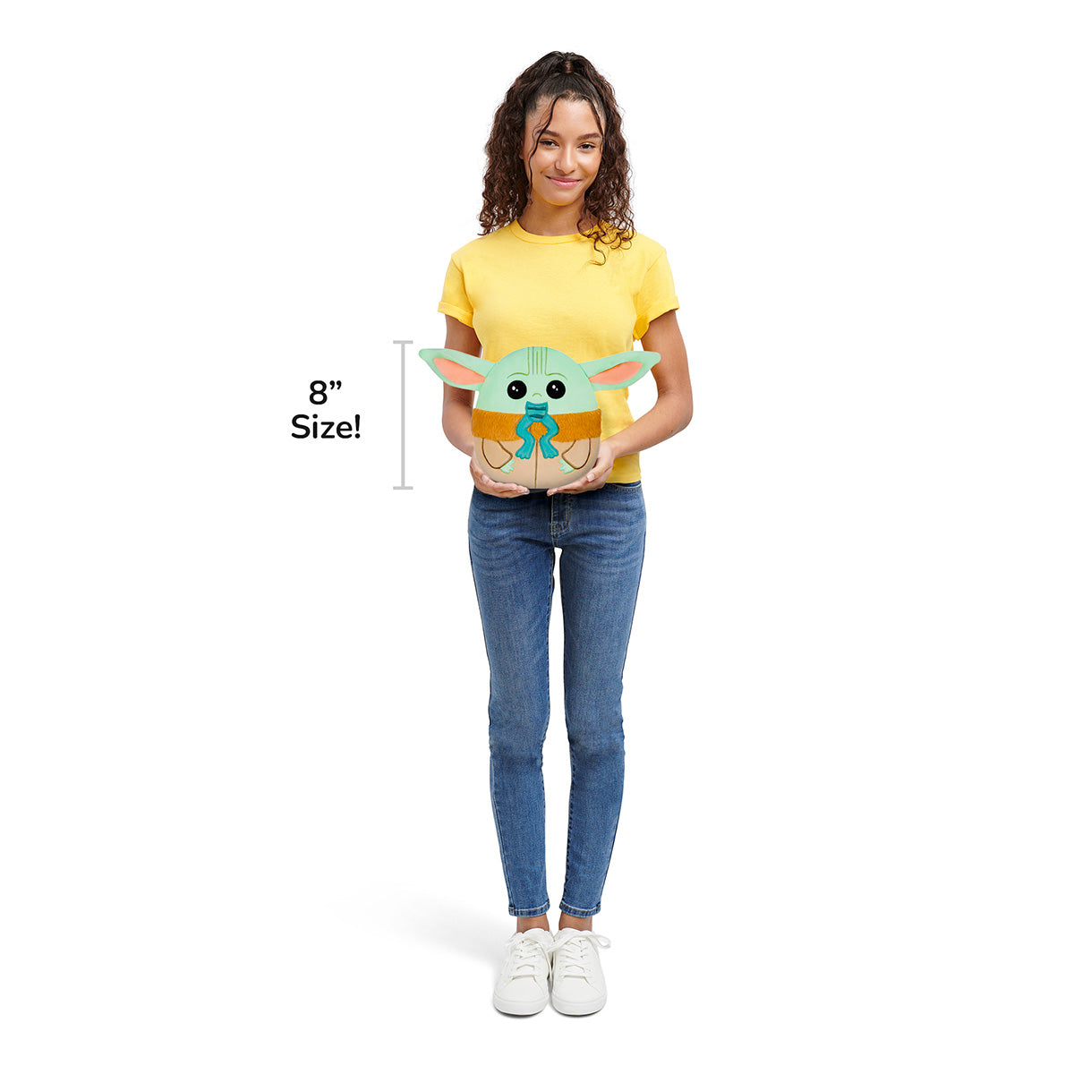 Squishmallows Signature | 8" Select Series Star Wars Grogu Eating Frog | Jazwares