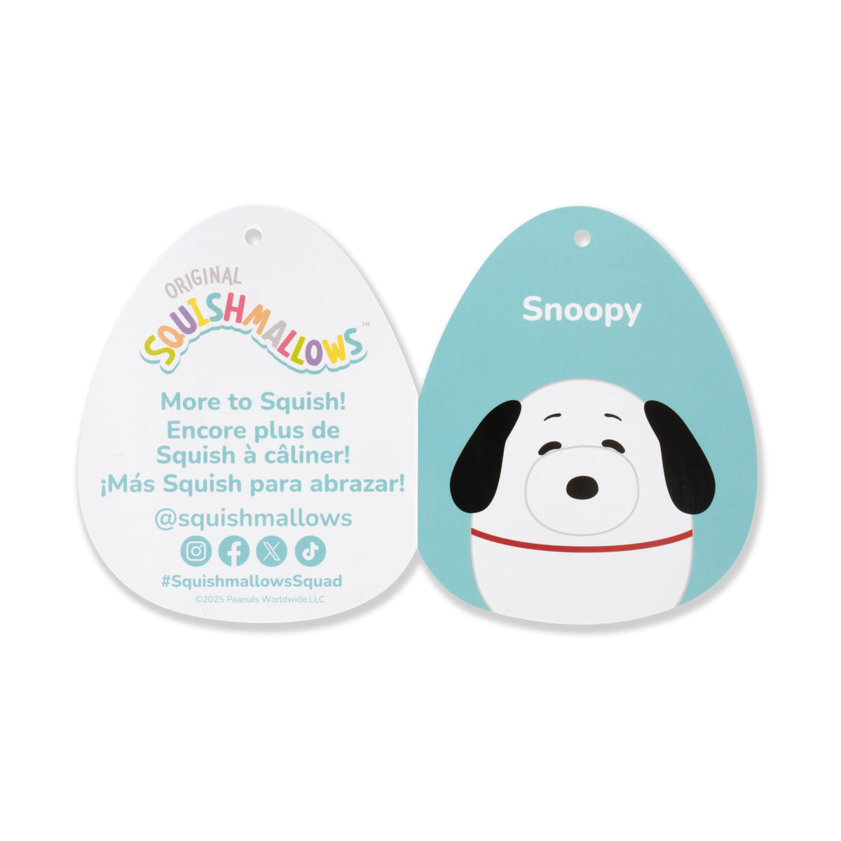Squishmallows New | Peanuts 12-Inch Snoopy Plush | Jazwares