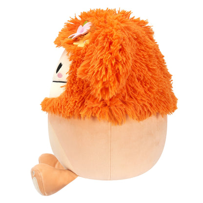 Squishmallows Signature | 12" Shasta the Peach Bigfoot with Tropical Flower | Jazwares