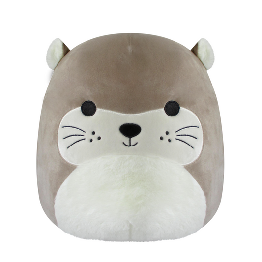 Squishmallows Top Pick | 14-Inch Rie Light Brown Otter with Fuzzy Ears | Jazwares