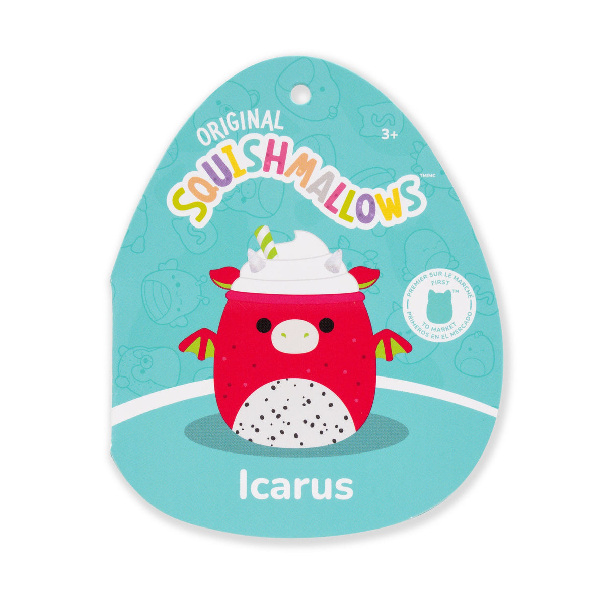 Squishmallows Discount | 14" Icarus the Dragon Fruit Drink | Jazwares