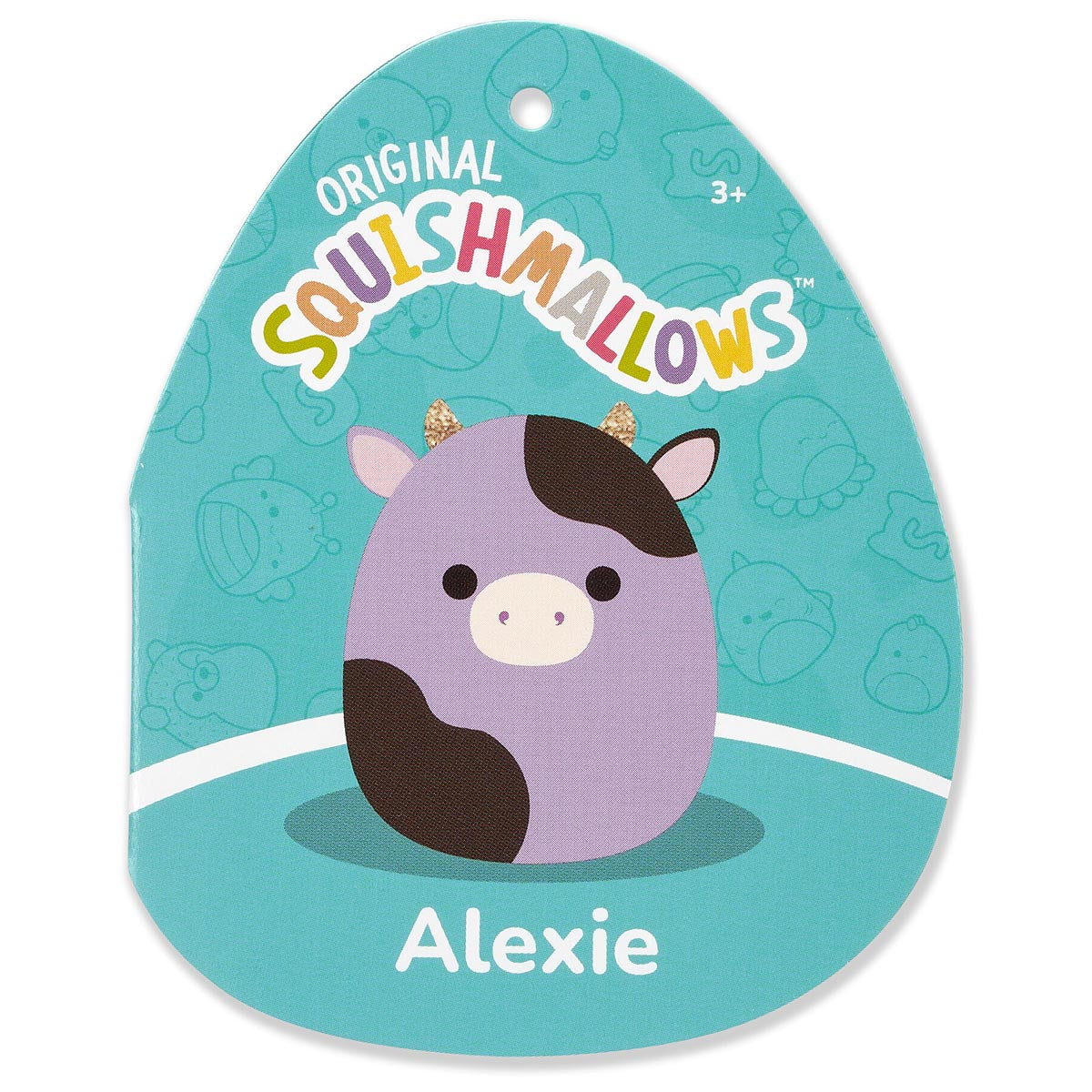 Squishmallows Best Seller | 24" Alexie the Purple and Black Cow | Jazwares