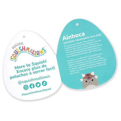 Squishmallows Premium | Ainhoca the Ankylosaurus | Jazwares