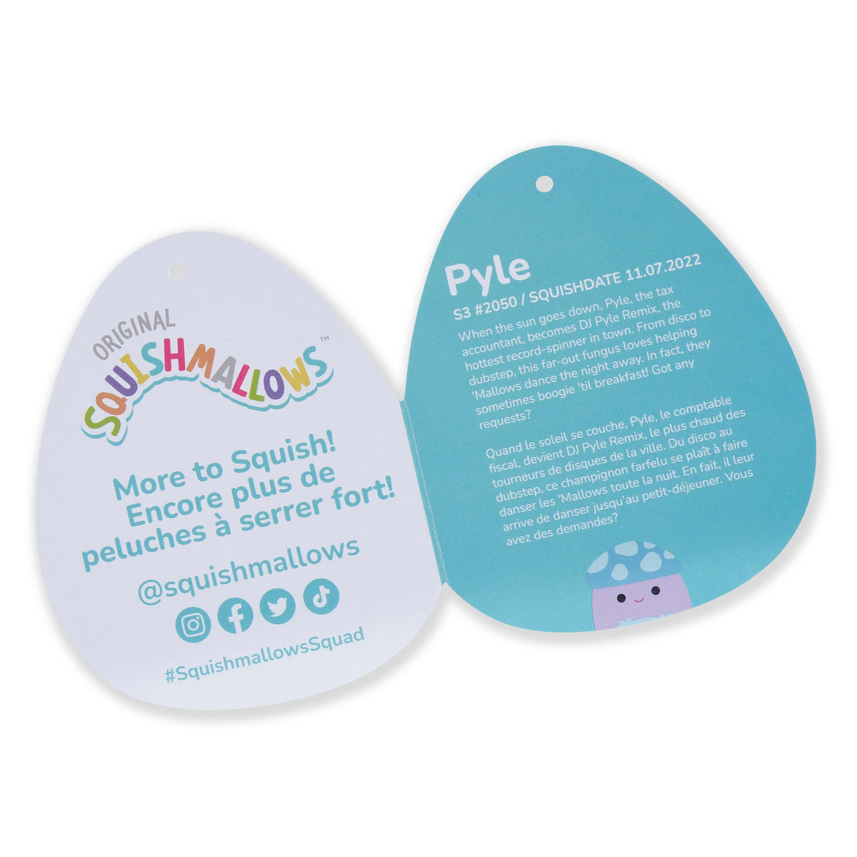 Squishmallows Trusted | 20" Pyle the Mushroom | Jazwares