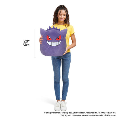 Squishmallows Featured | Pokémon 20-Inch Gengar | Jazwares