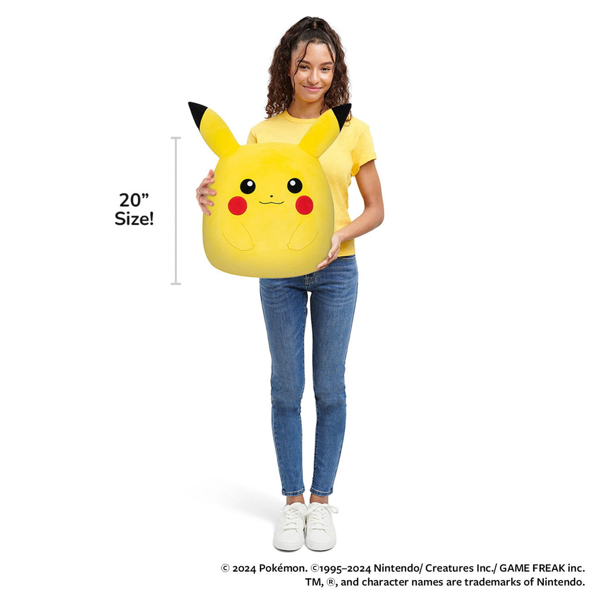 Squishmallows Latest | Pokémon 20-Inch Pikachu | Jazwares