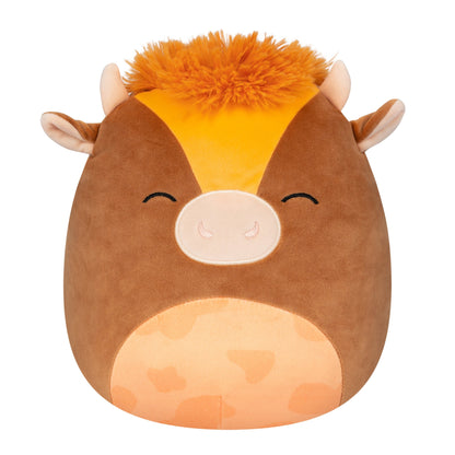 Squishmallows Best Price | 10" Quinick the Dark Brown Spotted Cow | Jazwares