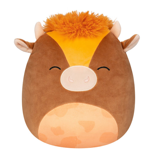 Squishmallows Best Price | 10" Quinick the Dark Brown Spotted Cow | Jazwares