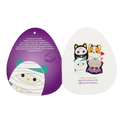 Squishmallows Premium | 8" Winston the Owl in Mummy Outfit | Jazwares