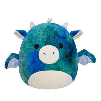 Squishmallows Deals | 14" Dominic the Blue Textured Dragon | Jazwares