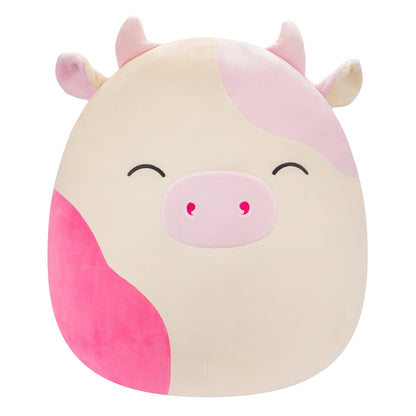 Squishmallows Exclusive | 20" Caedyn the Cream Cow with Pink Spots | Jazwares