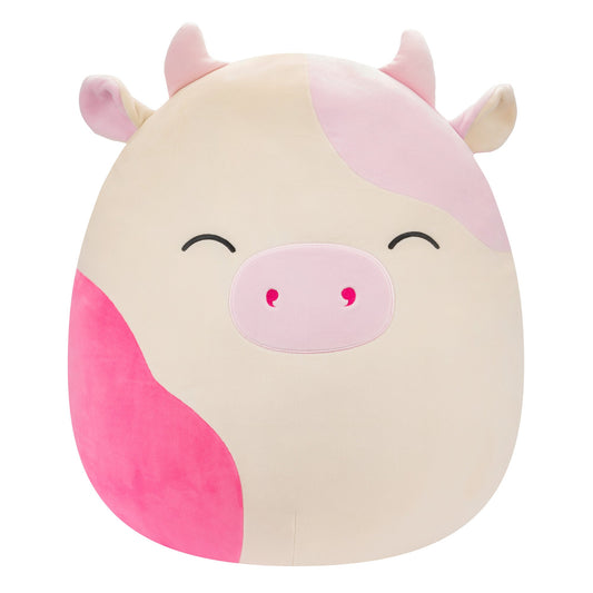 Squishmallows Exclusive | 20" Caedyn the Cream Cow with Pink Spots | Jazwares