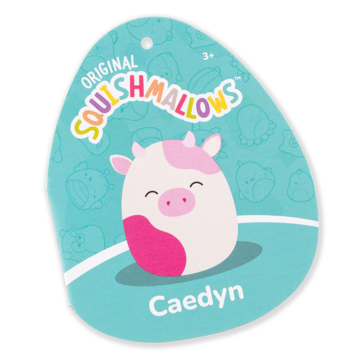 Squishmallows Exclusive | 20" Caedyn the Cream Cow with Pink Spots | Jazwares