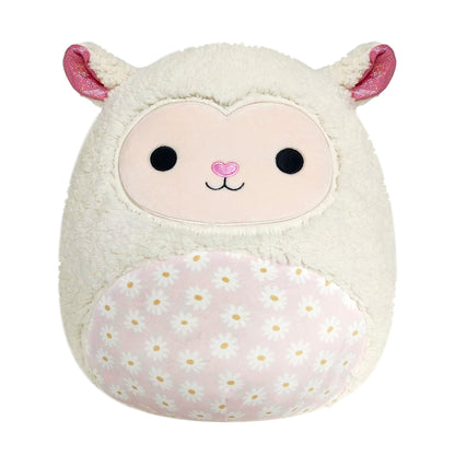 Squishmallows Trending | 14" Sophie the Cream Lamb with Daisy Flower Belly | Jazwares