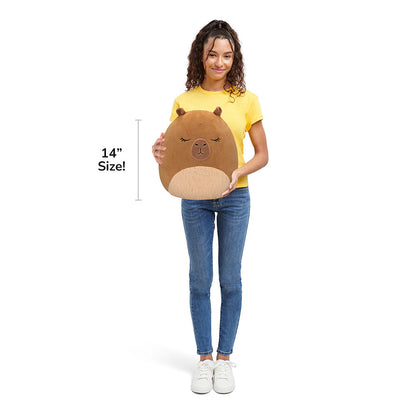 Squishmallows Customer Favorite | 14" Lijjian the Brown Capybara| Jazwares