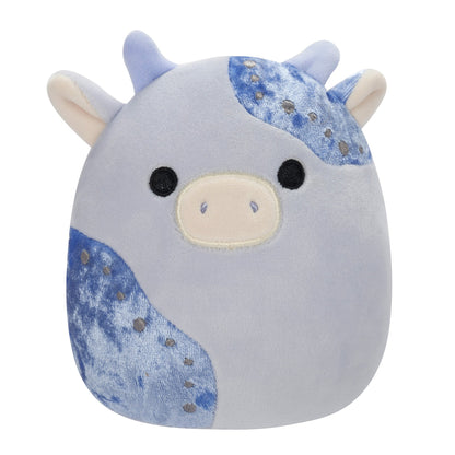 Squishmallows Customer Favorite | 5" Marzio Light Blue Velvet Cow | Jazwares