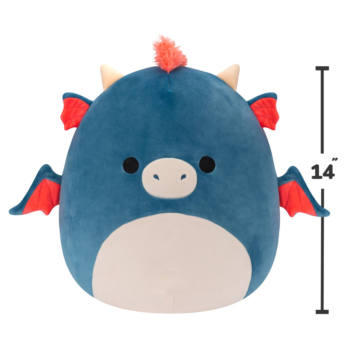 Squishmallows Customer Favorite | 14" Carin the Blue Dragon | Jazwares