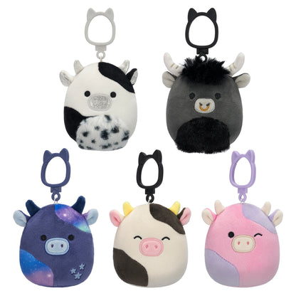 Squishmallows Value | Select Series 3.5-Inch Cow Clip Multipack | Jazwares